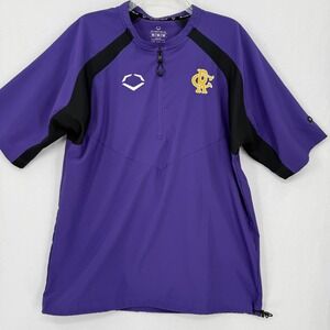 EvoShield Colorado Rockies 1/4 Zip Pullover Shirt Mens M Purple Black Baseball